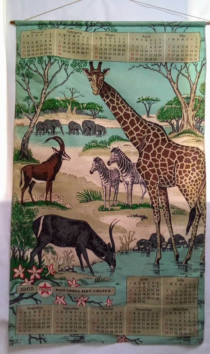 Stunning 1965 Caltex calender in excellent condition