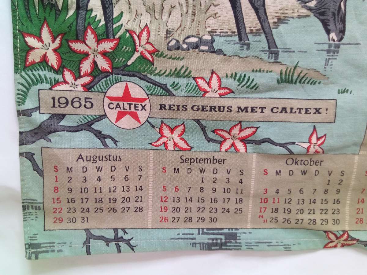 Stunning 1965 Caltex calender in excellent condition