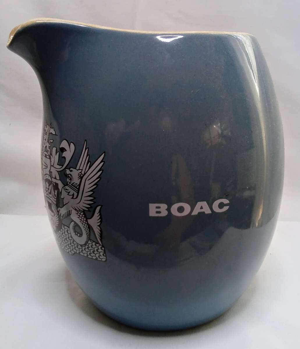 Vintage B.O.A.C 1960's Water Jug by Wade