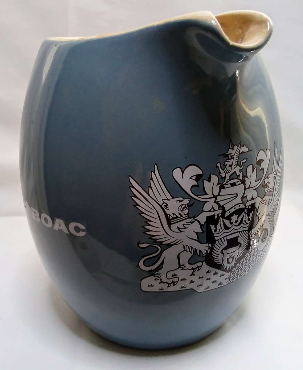 Vintage B.O.A.C 1960's Water Jug by Wade