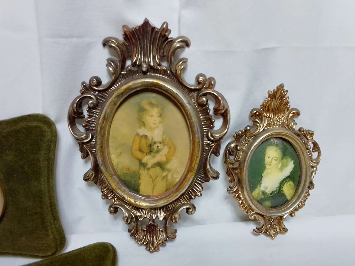 Four beautiful vintage framed pictures