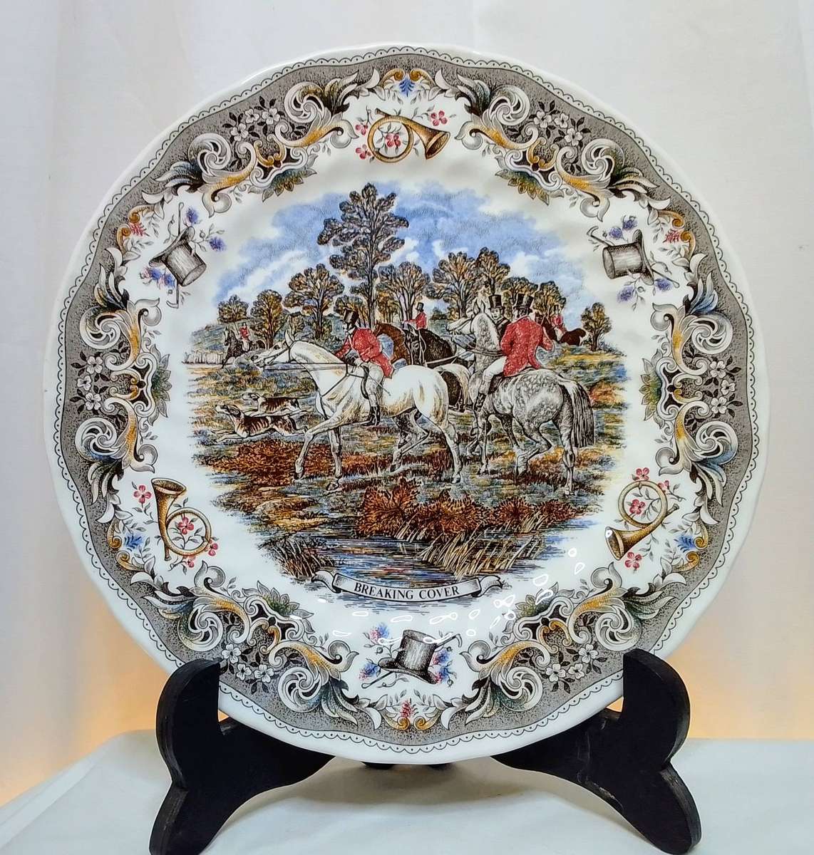 Set of 4 vintage decorative plates by Churchill - Hunting Scenes by J F Herring