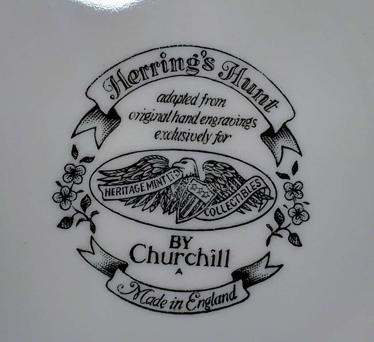 Set of 4 vintage decorative plates by Churchill - Hunting Scenes by J F Herring