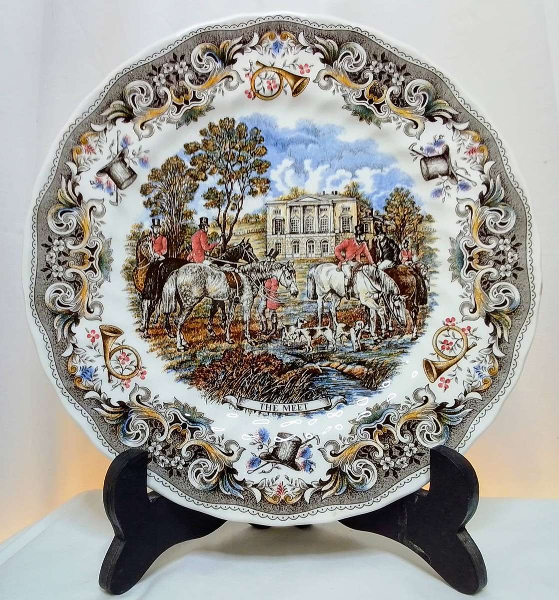 Set of 4 vintage decorative plates by Churchill - Hunting Scenes by J F Herring