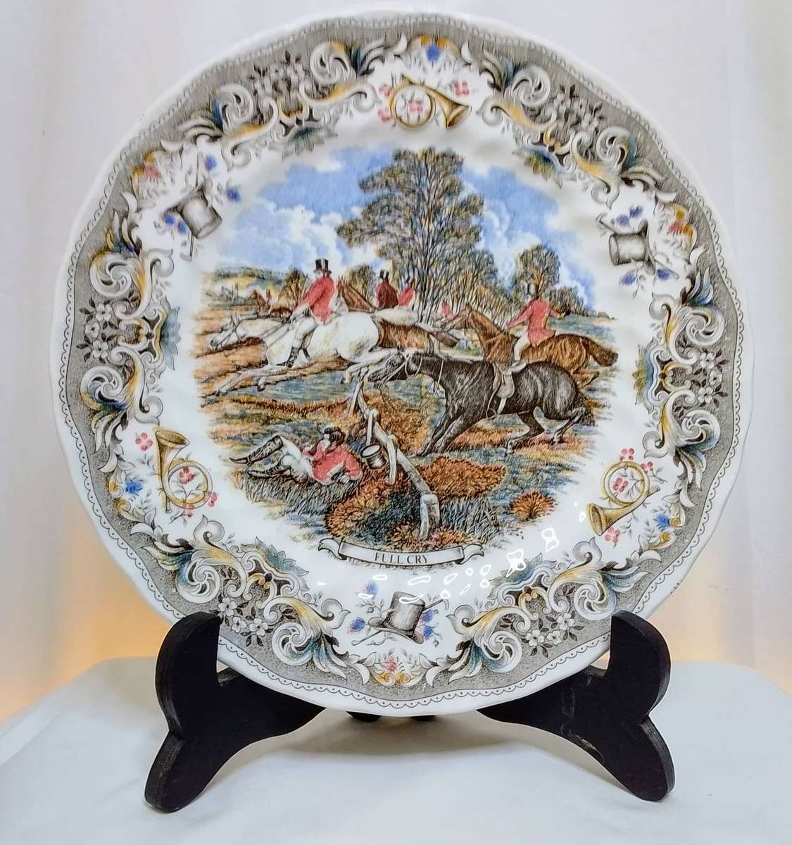 Set of 4 vintage decorative plates by Churchill - Hunting Scenes by J F Herring