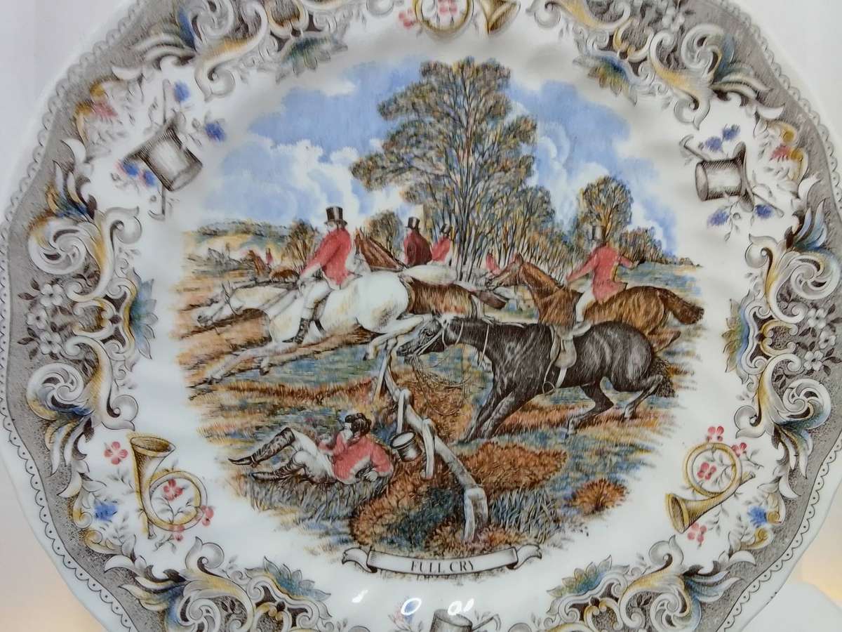 Set of 4 vintage decorative plates by Churchill - Hunting Scenes by J F Herring