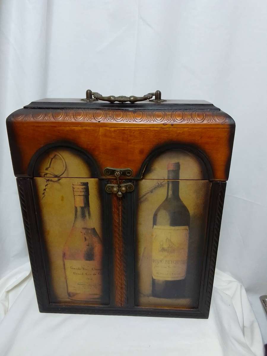 Lovely vintage double wine box