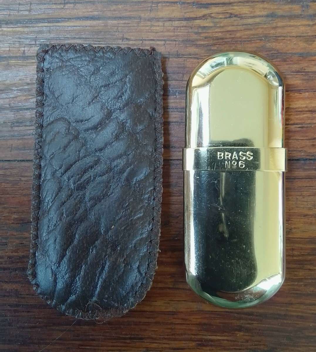 Vintage MARLBORO NO. 6 brass lighter