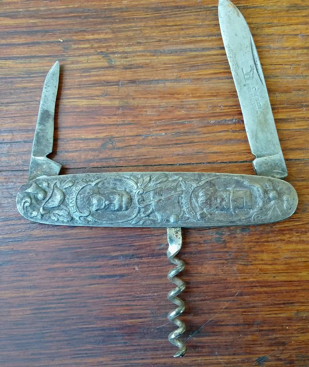 Antique German made Okapi "Paul Kruger and de Wet" two blade pocket