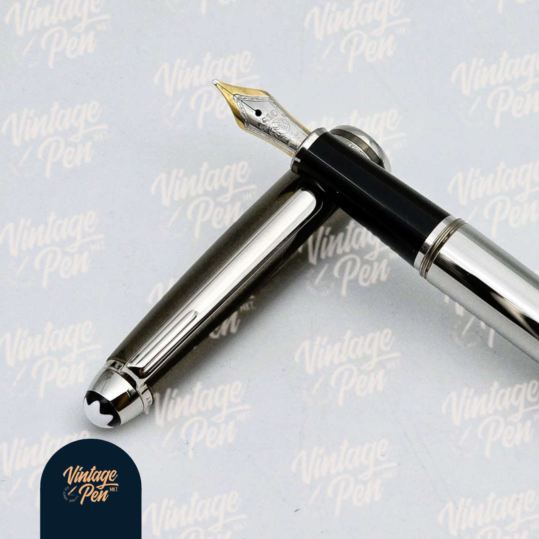 Montblanc Solitaire Hematite Steel Fountain Pen