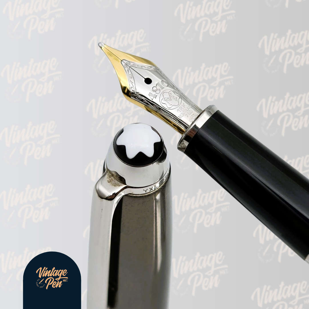 Montblanc Solitaire Hematite Steel Fountain Pen