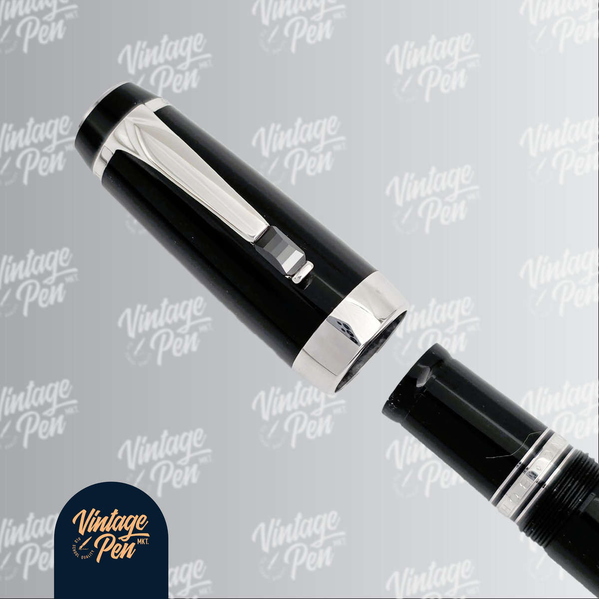 Montblanc Bohème Noir Fountain Pen  Platinum Line