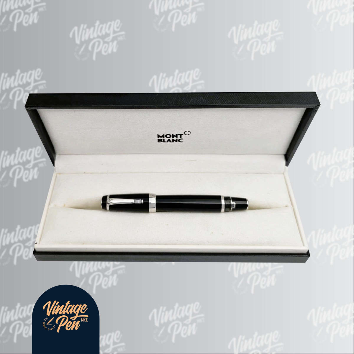 Montblanc Bohème Noir Fountain Pen  Platinum Line