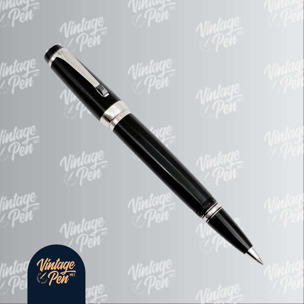 Montblanc Bohème Noir Rollerball Pen  Platinum Line