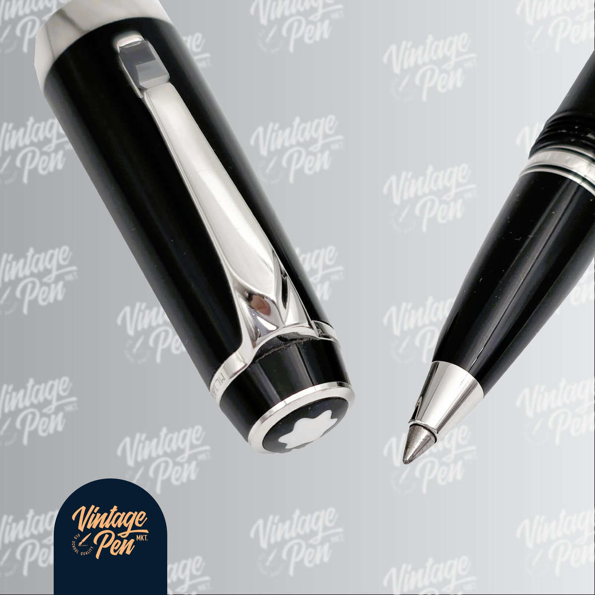 Montblanc Bohème Noir Rollerball Pen  Platinum Line