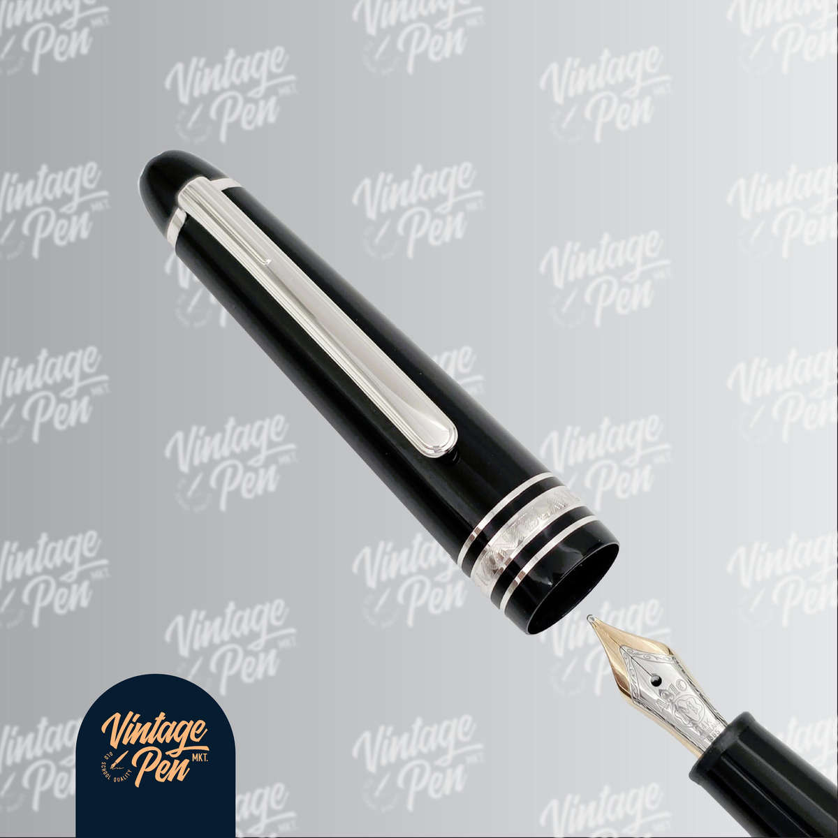 Montblanc Meisterstück Classique Fountain Pen - Platinum Finish