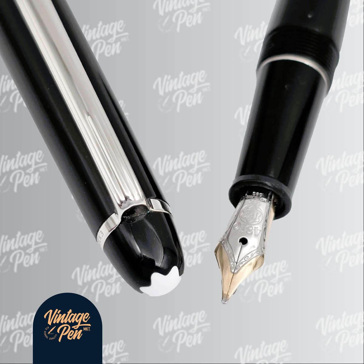 Montblanc Meisterstück Classique Fountain Pen - Platinum Finish