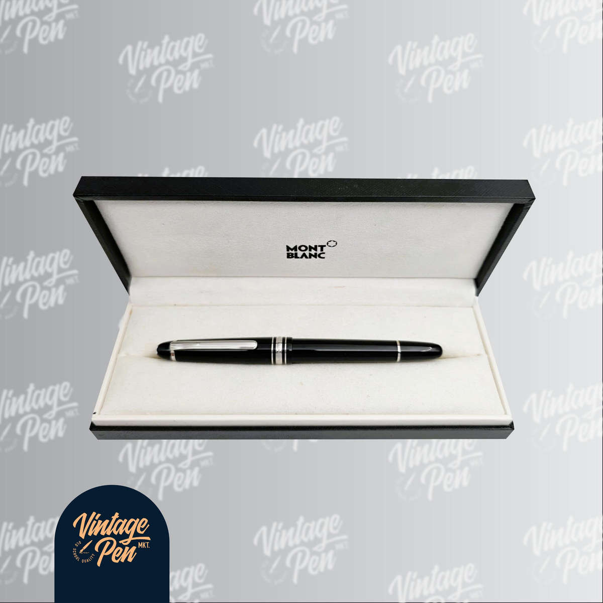 Montblanc Meisterstück Classique Fountain Pen - Platinum Finish