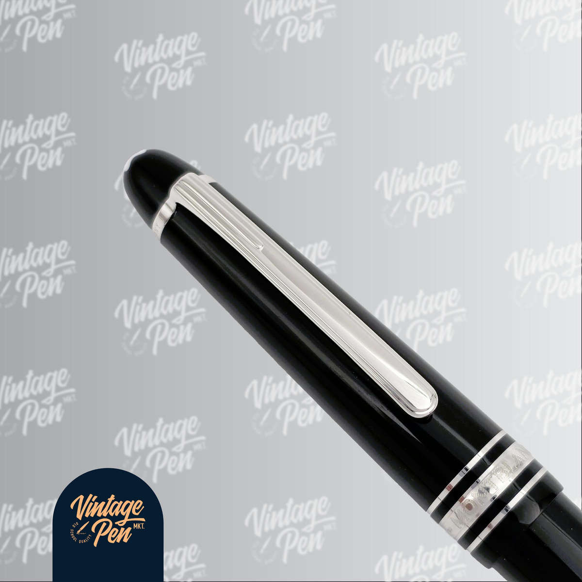 Montblanc Meisterstück Classique Fountain Pen - Platinum Finish