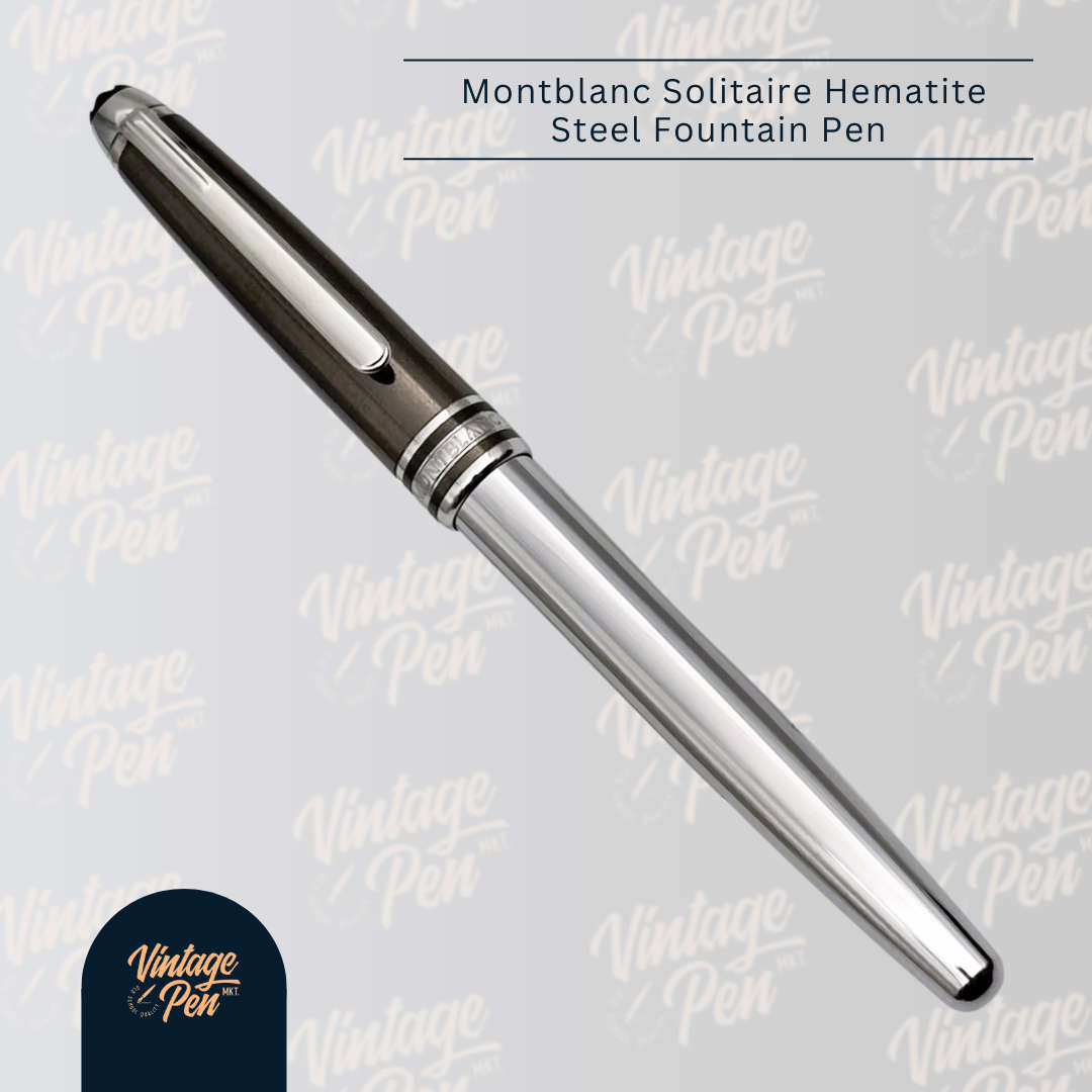 Montblanc Solitaire Hematite Steel Fountain Pen