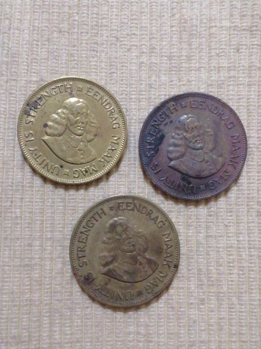 South Africa 1961 - 1c and 1/2c coin