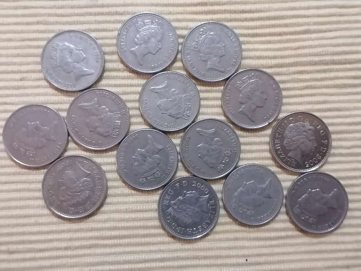 UK 10 Pence x 14