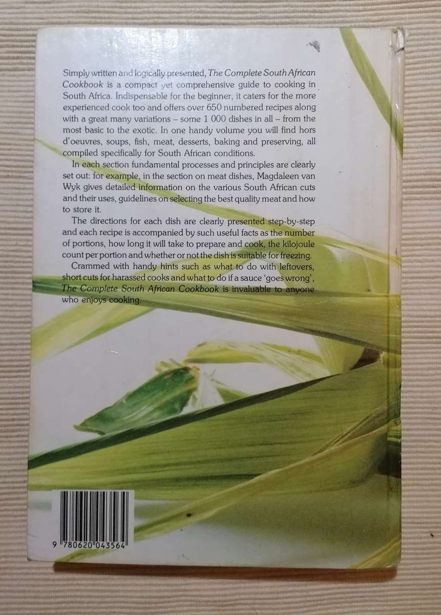 The Complete South African Cookbook - Magdaleen van Wyk 1987