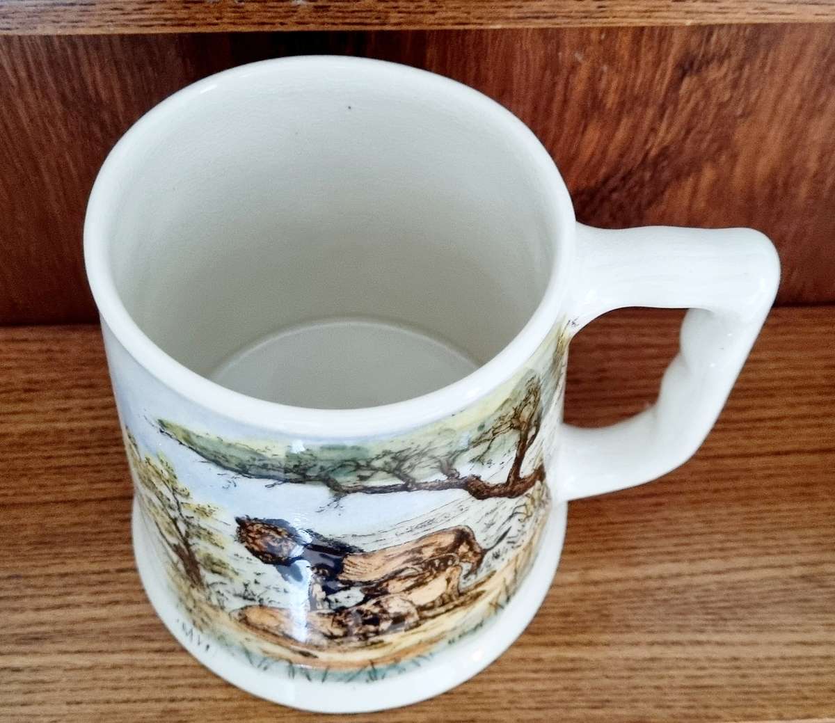 Krugerwildtuin/Kruger Park Drostdy Ware Painted Lions Large Porcelain Mug