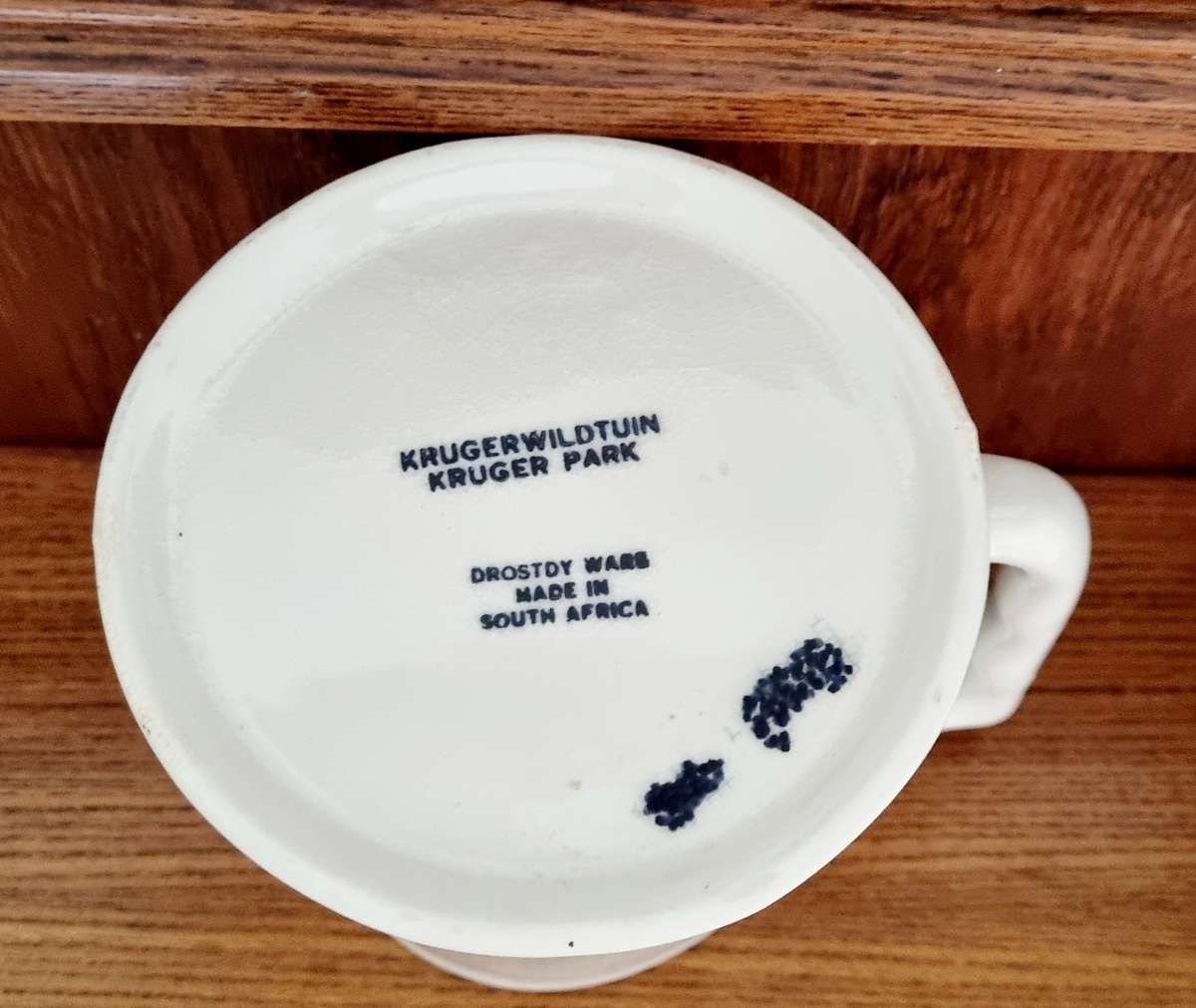 Krugerwildtuin/Kruger Park Drostdy Ware Painted Lions Large Porcelain Mug
