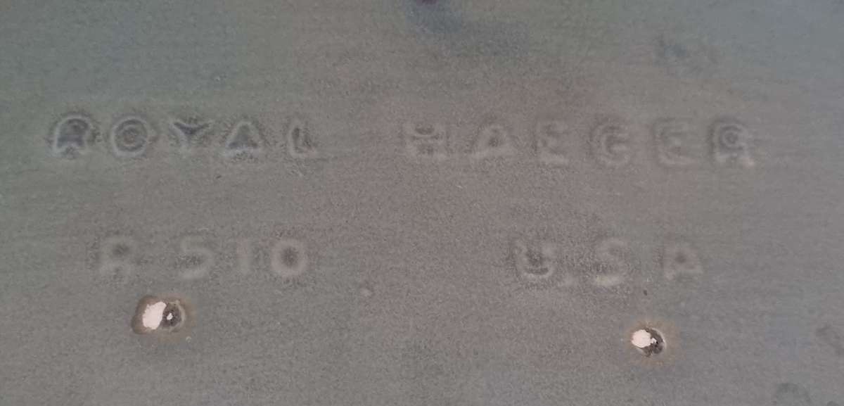 Larger Royal Haeger - USA Olive Green Ceramic Vase/Bowl