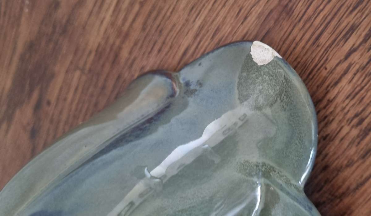 Larger Royal Haeger - USA Olive Green Ceramic Vase/Bowl