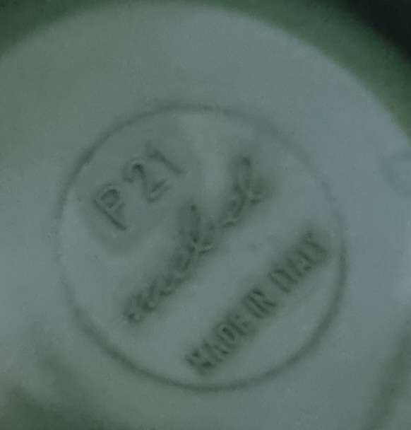 Pair of 1980's Carlsberg Beer Green Plastic Ashtrays (Made in Italy)