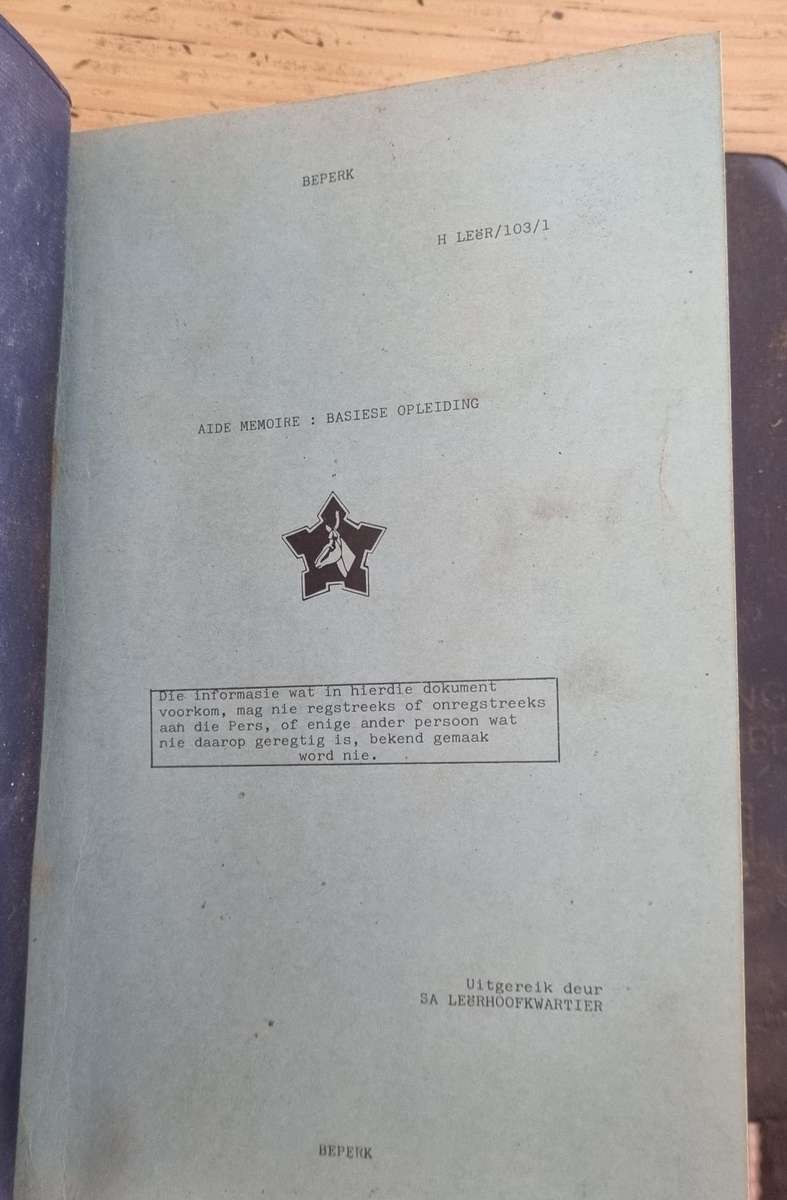 Republic van Suid Africa Ongereelde Oorlogvoering Deel 2