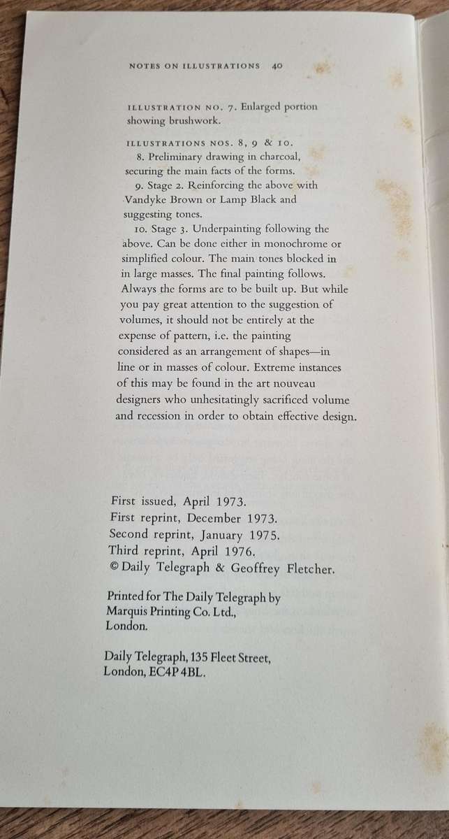 Geoffrey Fletcher 1970's, paint it yourself in oils Soft Cover book