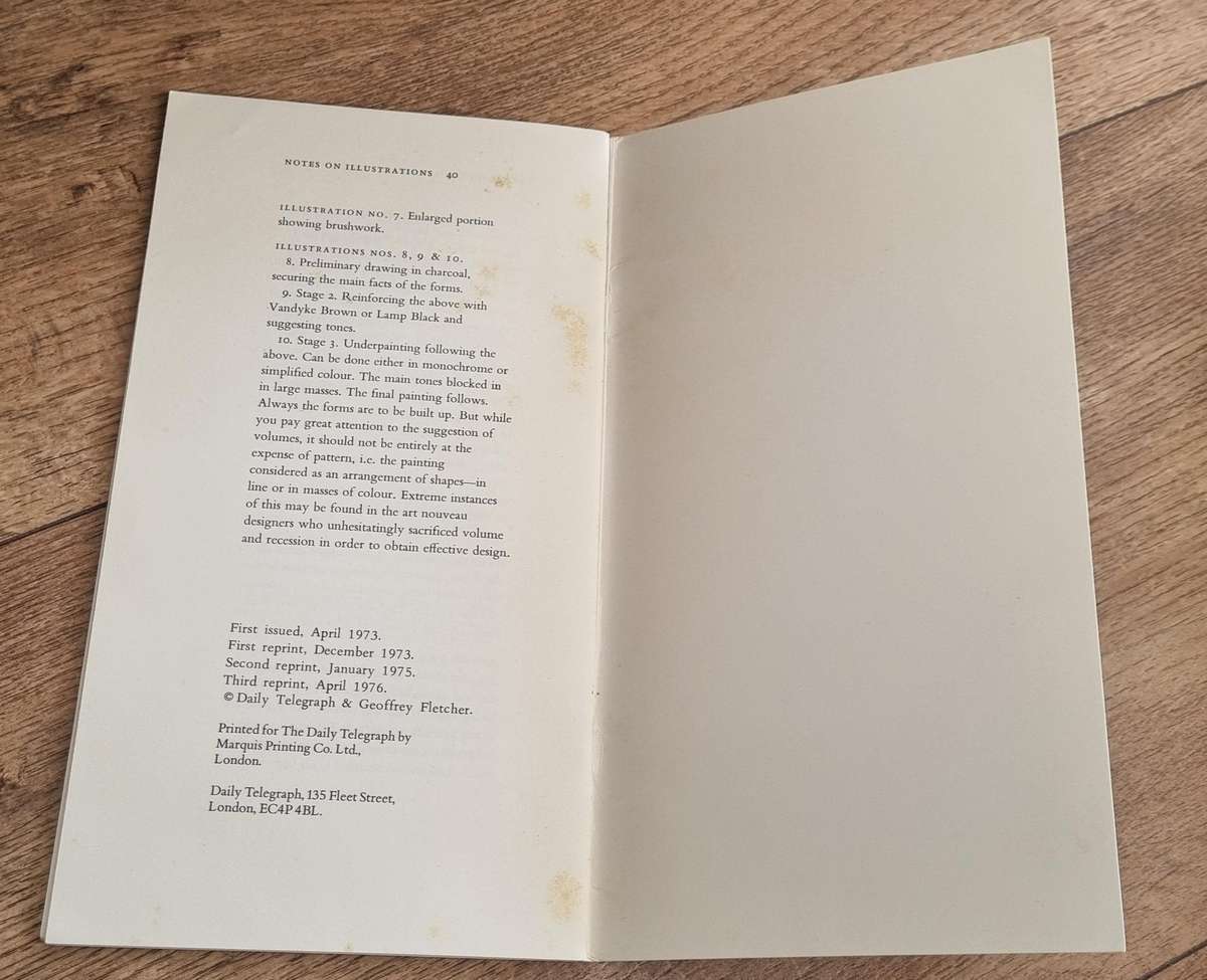 Geoffrey Fletcher 1970's, paint it yourself in oils Soft Cover book