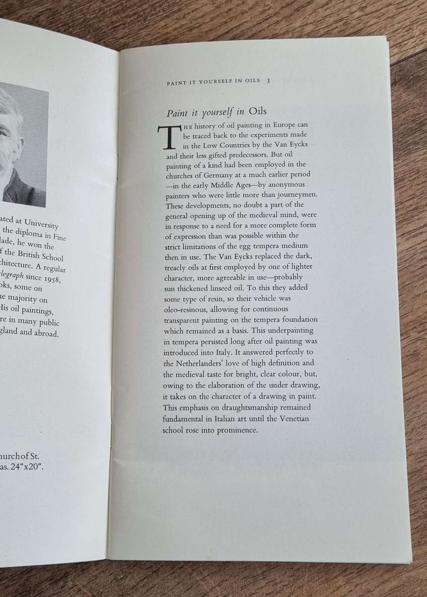 Geoffrey Fletcher 1970's, paint it yourself in oils Soft Cover book