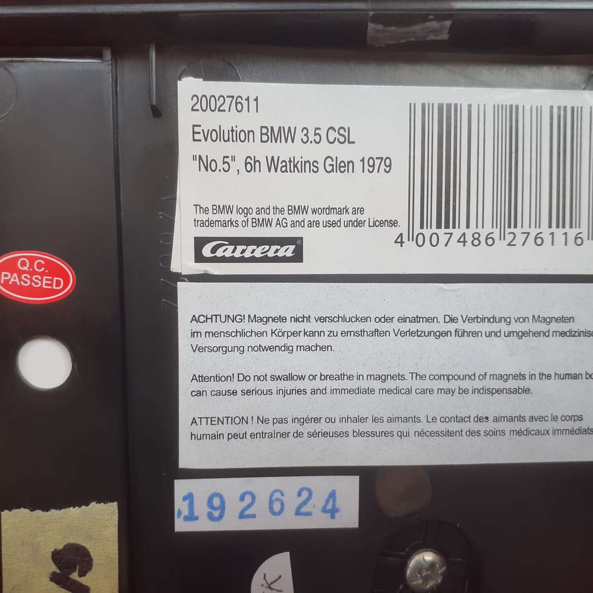 Carrera Evolution 27611 BMW 3.5 CSL No.5 6hour Watkins Glen 1979 Boxed
