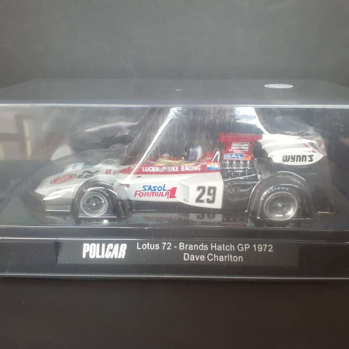 Policar CAR02e Lotus 72 Brands Hatch GP 1972 Dave Charlton Boxed