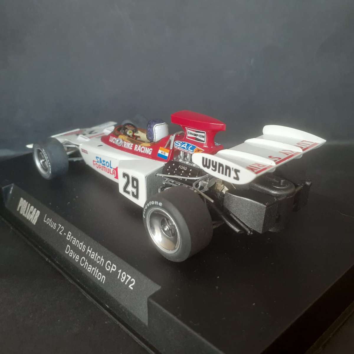 Policar CAR02e Lotus 72 Brands Hatch GP 1972 Dave Charlton Boxed