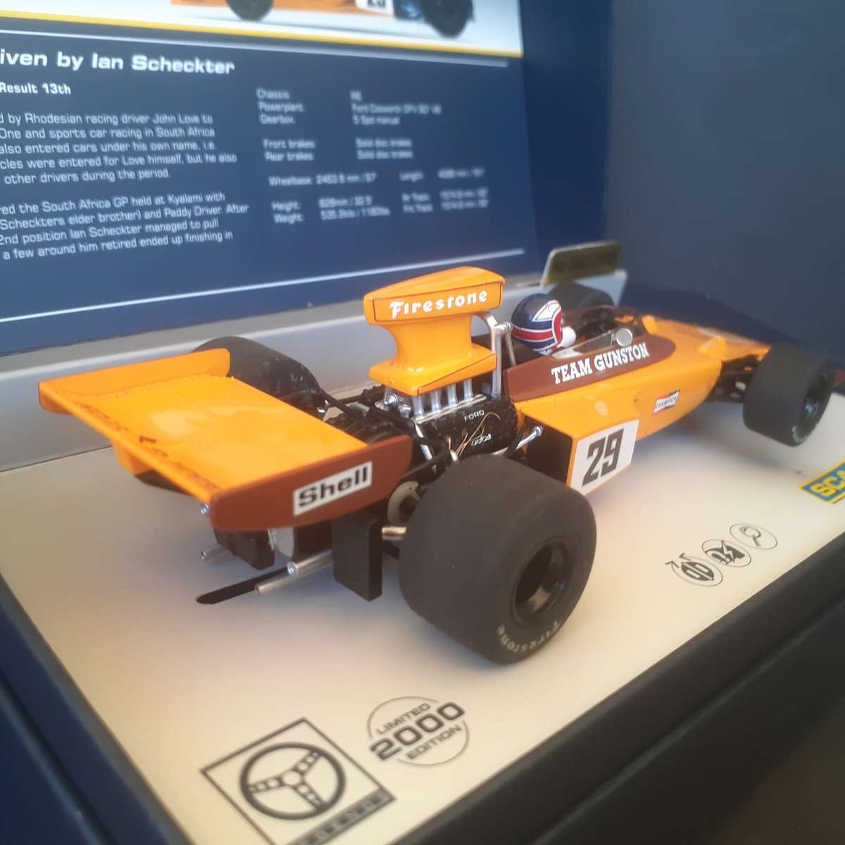 Scalextric C3833A Lotus 72 Gunston Ian Scheckter Ltd Edition No.462 of only 2000 produced.