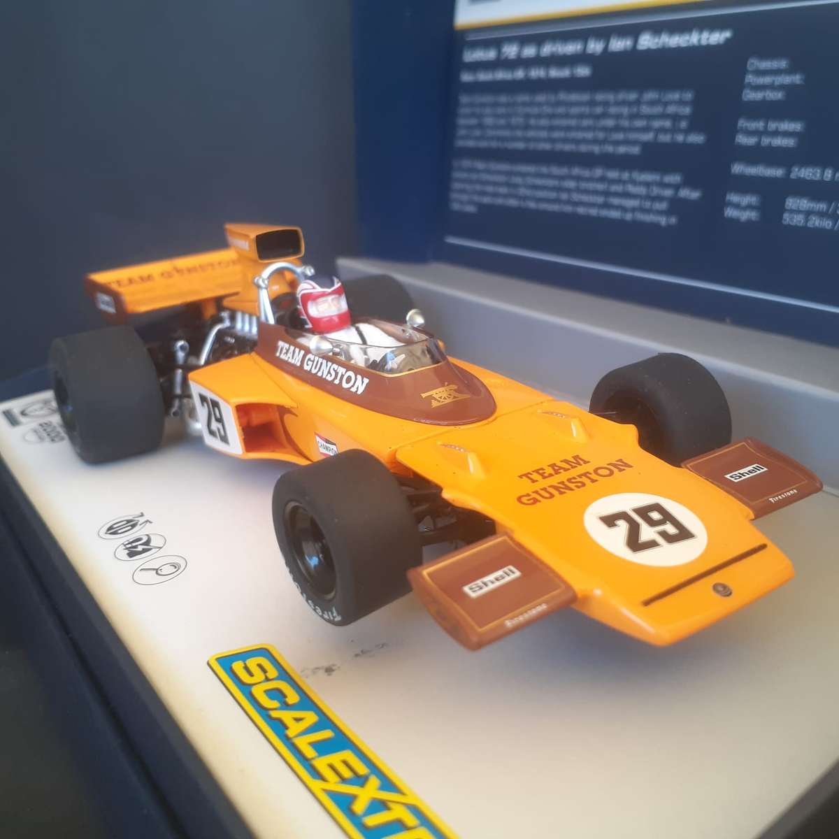 Scalextric C3833A Lotus 72 Gunston Ian Scheckter Ltd Edition No.462 of only 2000 produced.