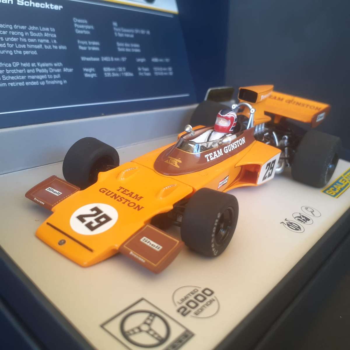 Scalextric C3833A Lotus 72 Gunston Ian Scheckter Ltd Edition No.462 of only 2000 produced.