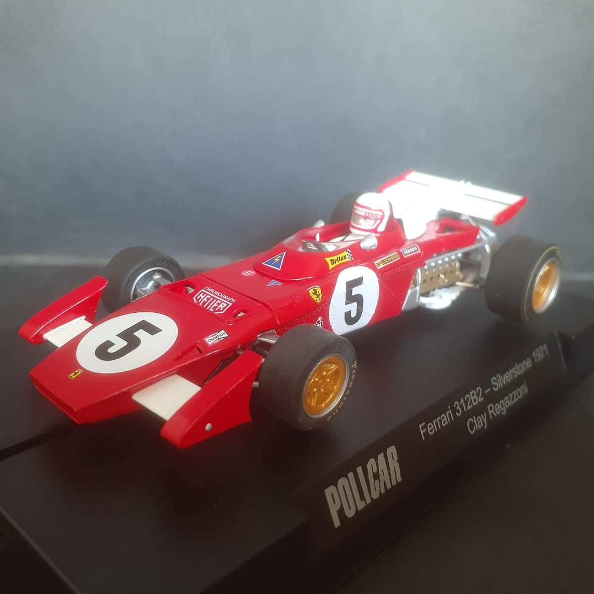 Policar CAR05b Ferrari 312B2 Silverstone 1971 Clay Regazzoni Boxed