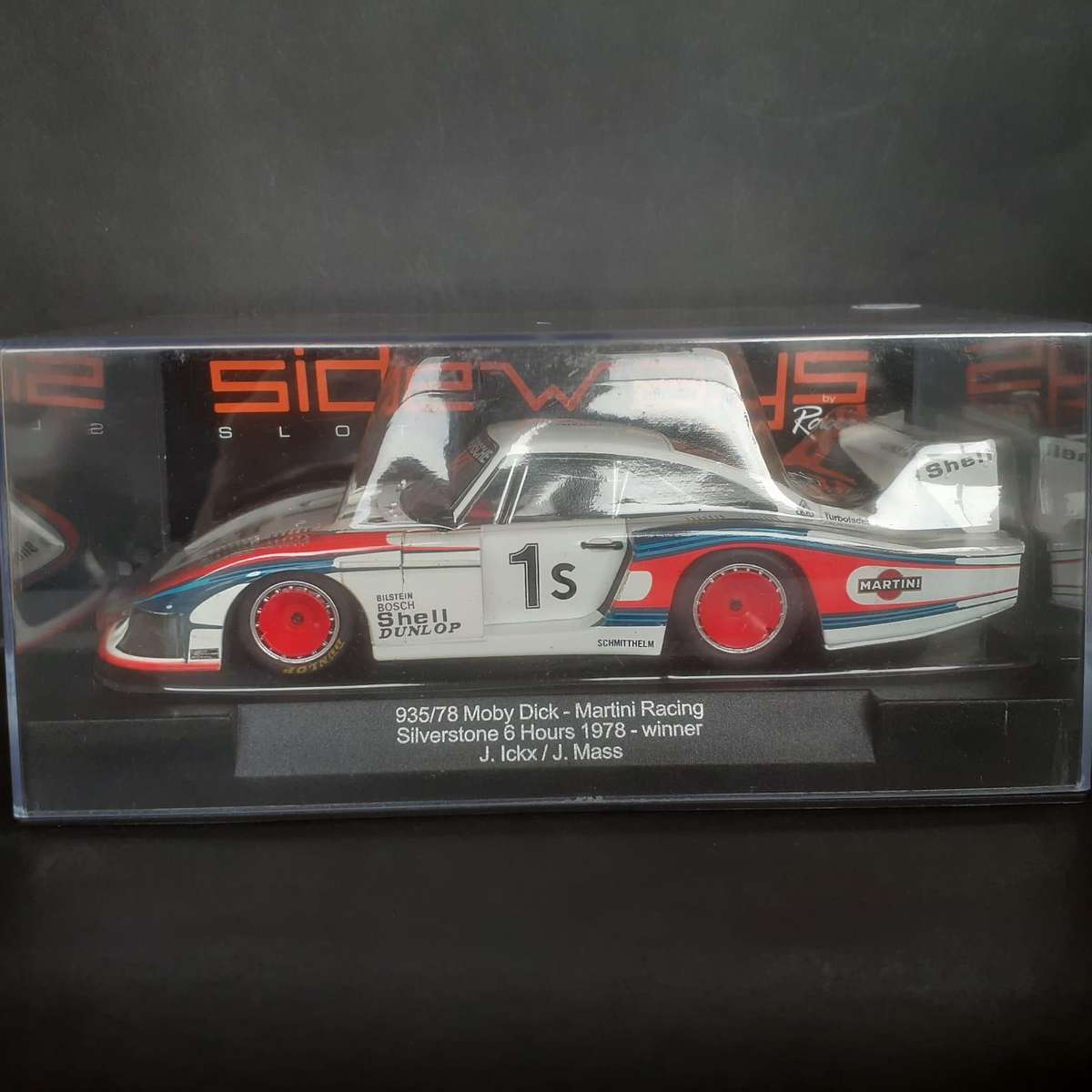 Sideways Porsche 935/78 Moby Dick Martini Racing Winner Silverstone 6hour 1978 Boxed