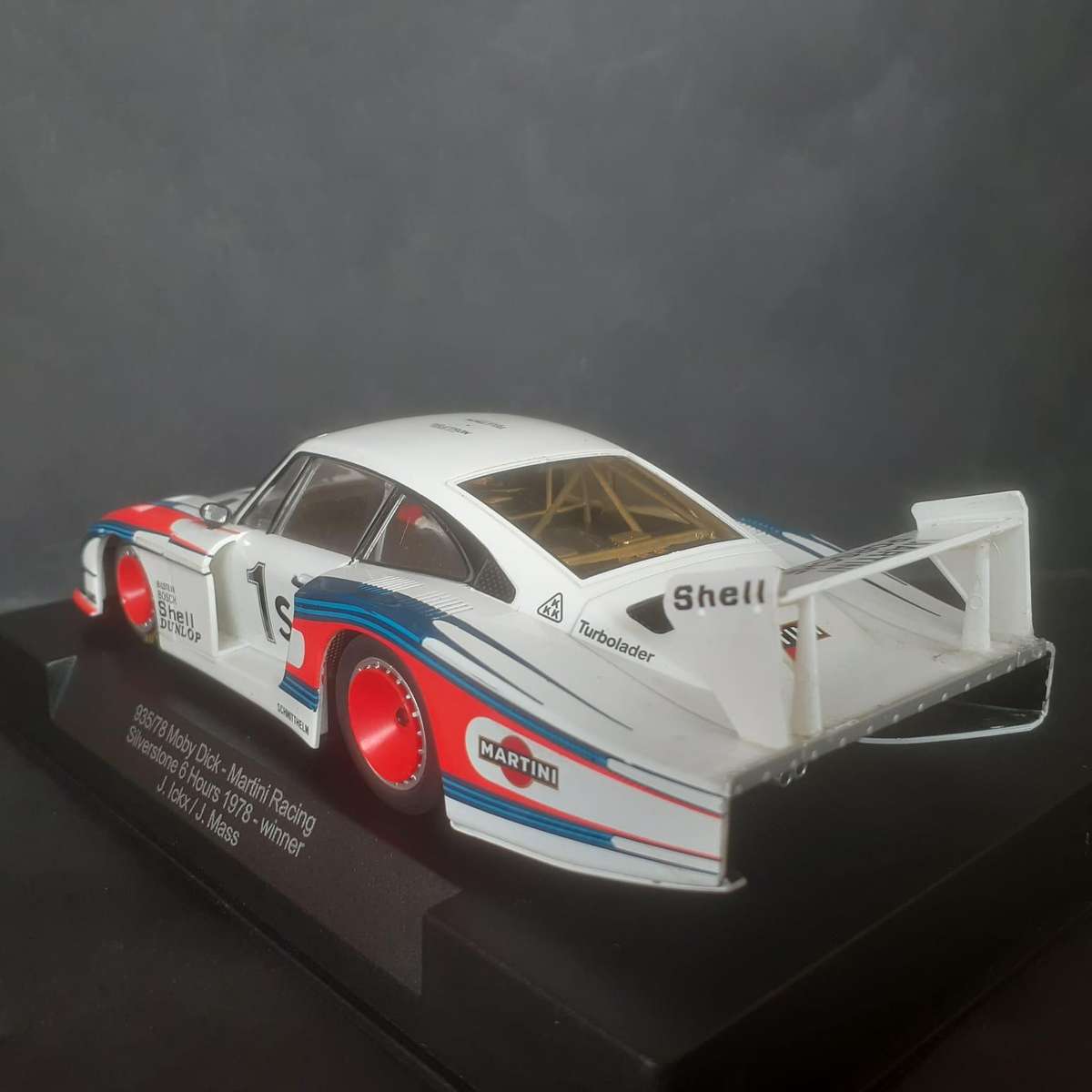 Sideways Porsche 935/78 Moby Dick Martini Racing Winner Silverstone 6hour 1978 Boxed