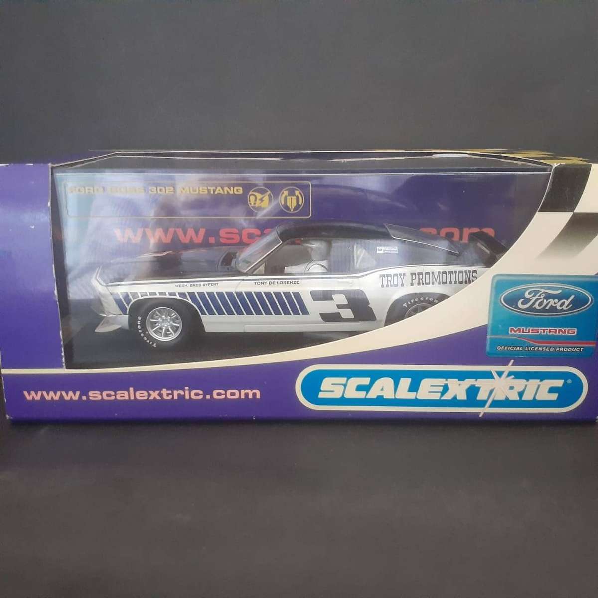 Scalextric C2739 Ford Boss 302 Mustang 1971 Troy Promotions Mint Boxed
