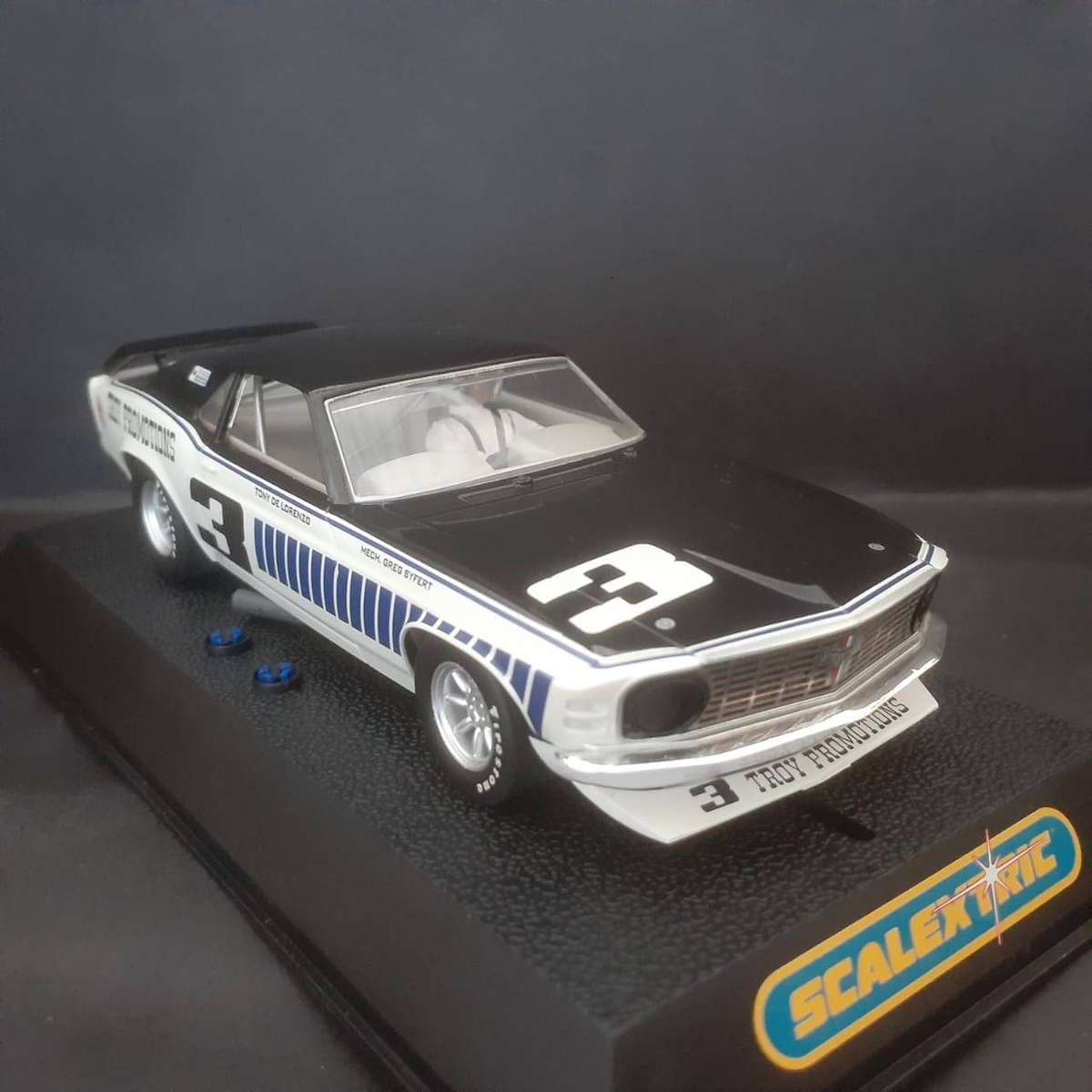 Scalextric C2739 Ford Boss 302 Mustang 1971 Troy Promotions Mint Boxed