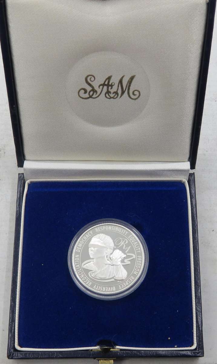 2016  Silver 1 Rand Life of a Legend: Nelson Mandela "Democracy..."