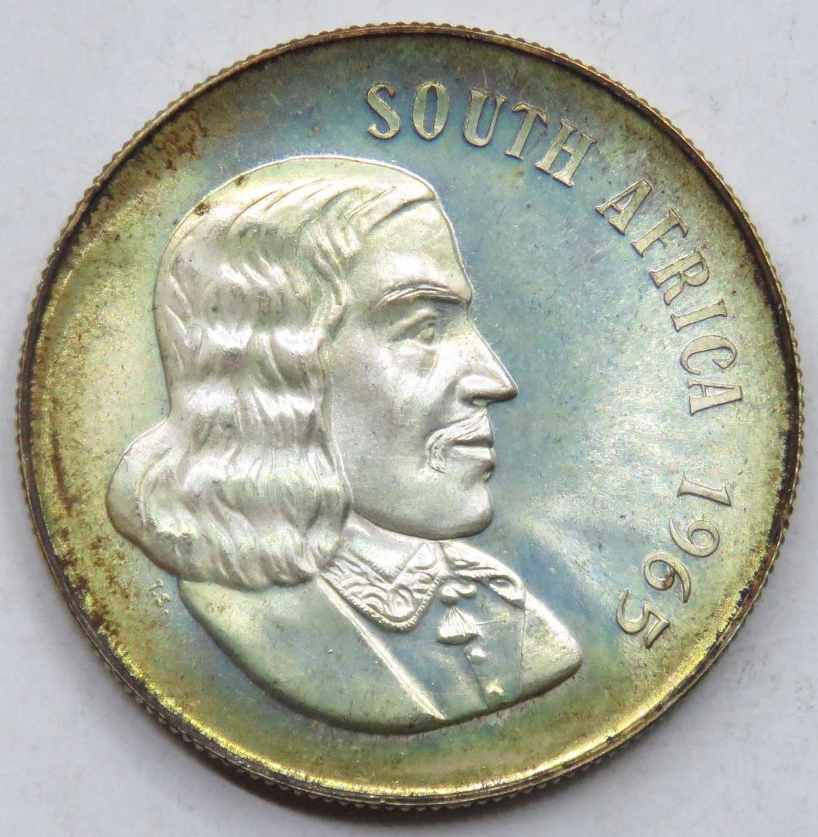 1965 Union of South Africa Silver R1 Proof (English legend) Collectible Eye-Catching Proof Issue