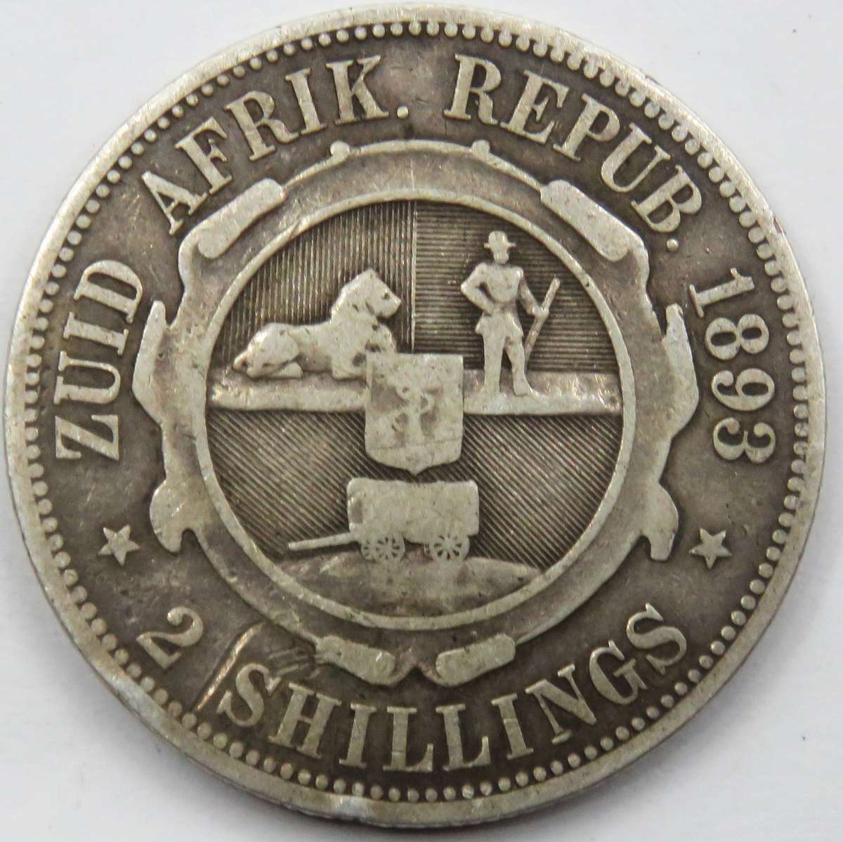 1893 ZAR  2 Shillings